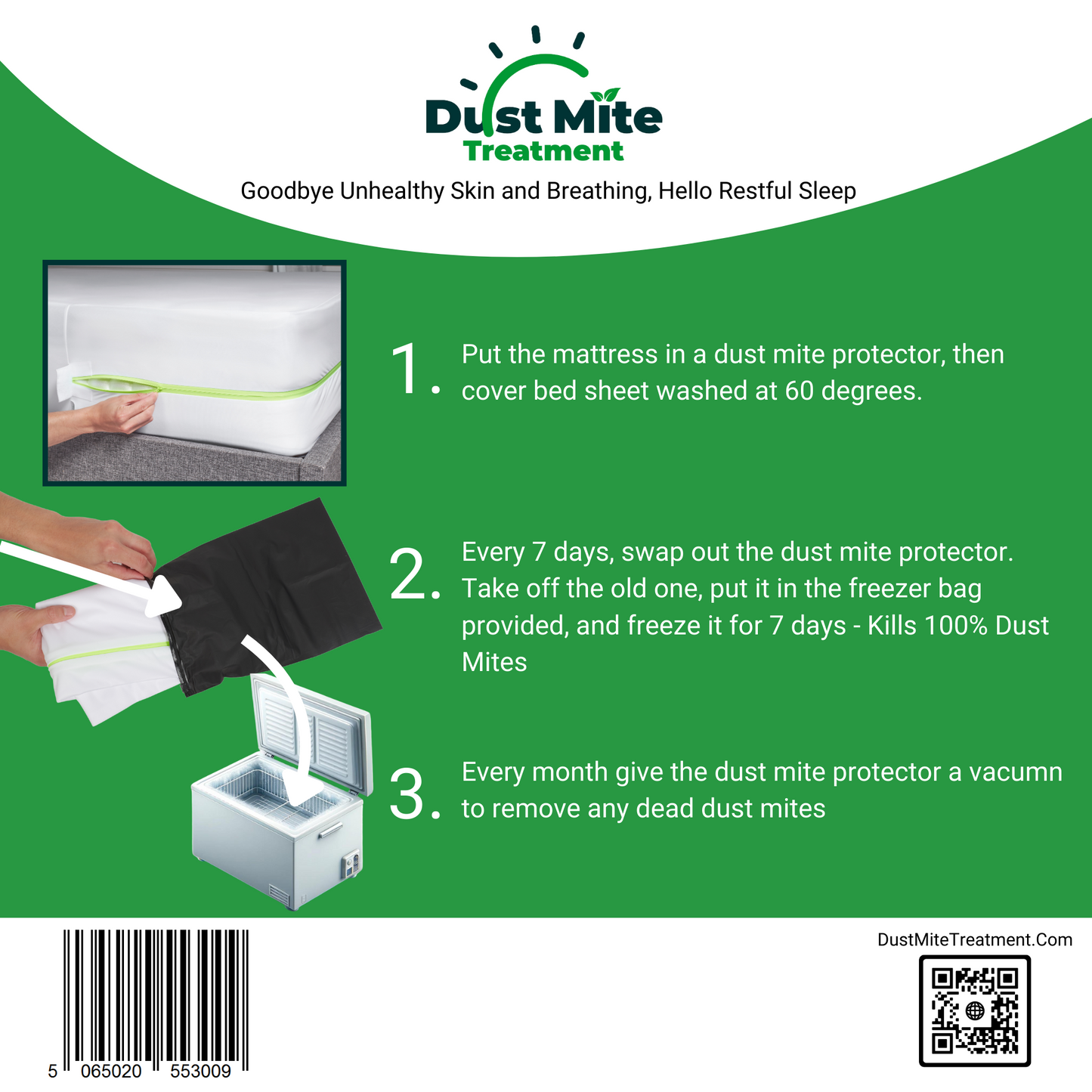 *Sold Out* Anti Allergy Dust Mite Mattress Cover |  Kills 100% Of Dust Mites In 7 Days